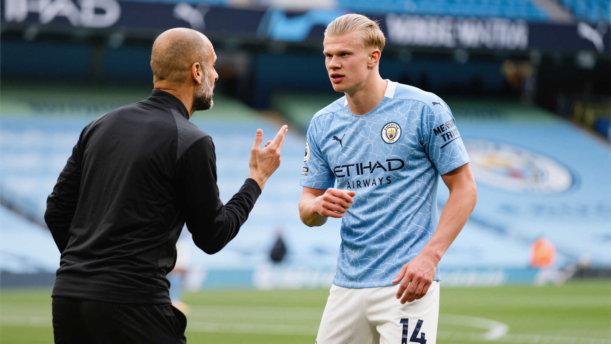 哈兰德离破门只差一尺,瓜迪奥拉场边倾力指点 哈兰德离破门只差一尺,瓜迪奥拉场边倾力指点